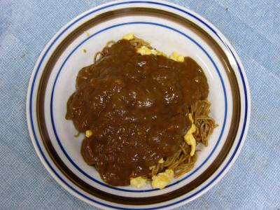 カレー on 焼きそば