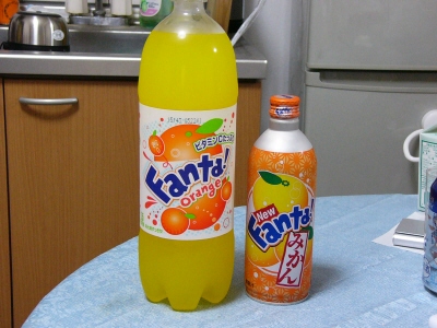 ファンタオレンジとファンタみかん